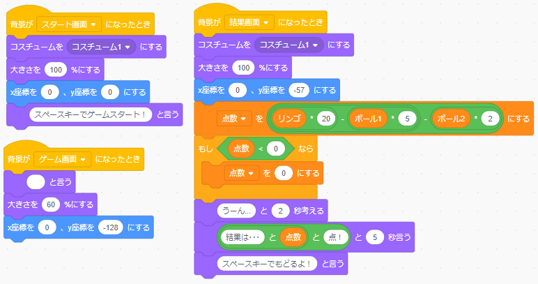 ネコの画面移動時のプログラム